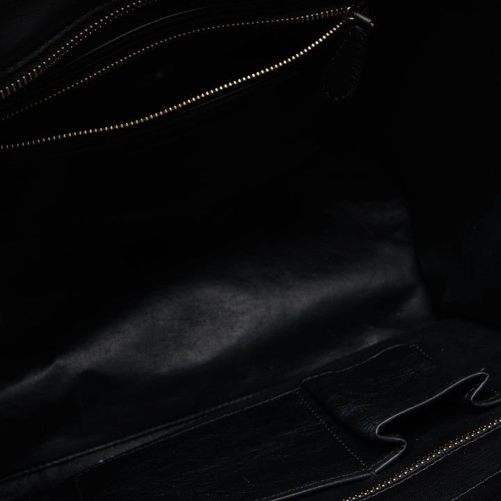 Celine Tricolor Leather and Suede Mini Luggage Tote