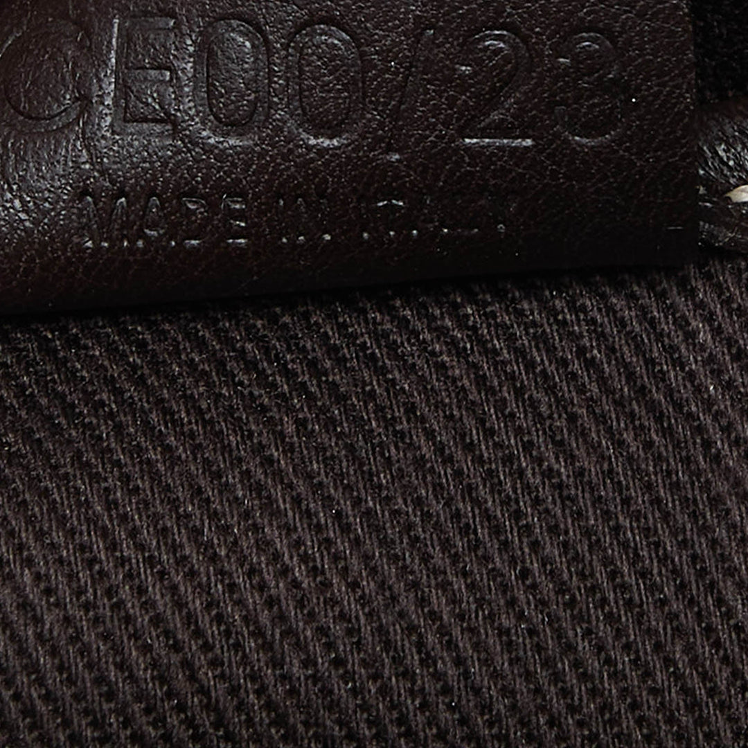 Celine Beige/Brown  Embossed Suede Ava Bag