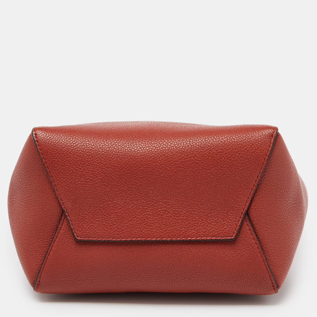 Celine Brick Leather Small Sangle Bucket Bag
