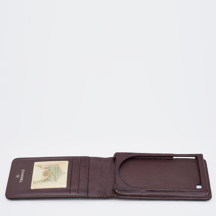 Chanel Black Quilted Leather CC iPhone4/5 Case