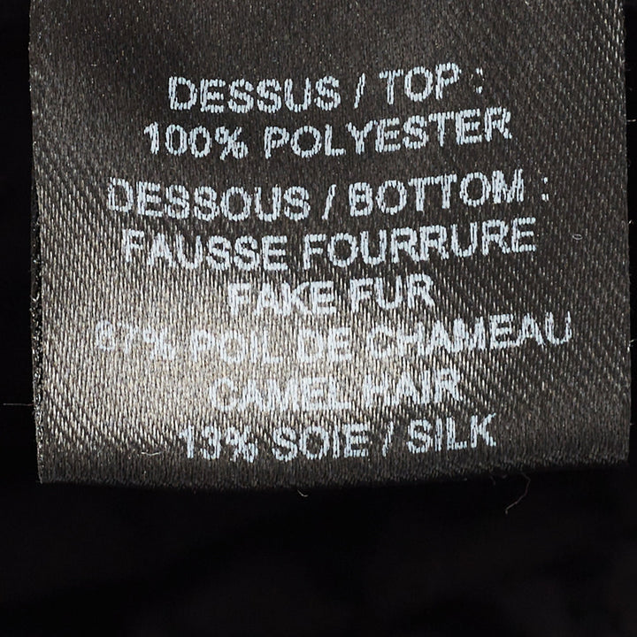 Chanel Black Quilted Coco Neige Trapper Hat M