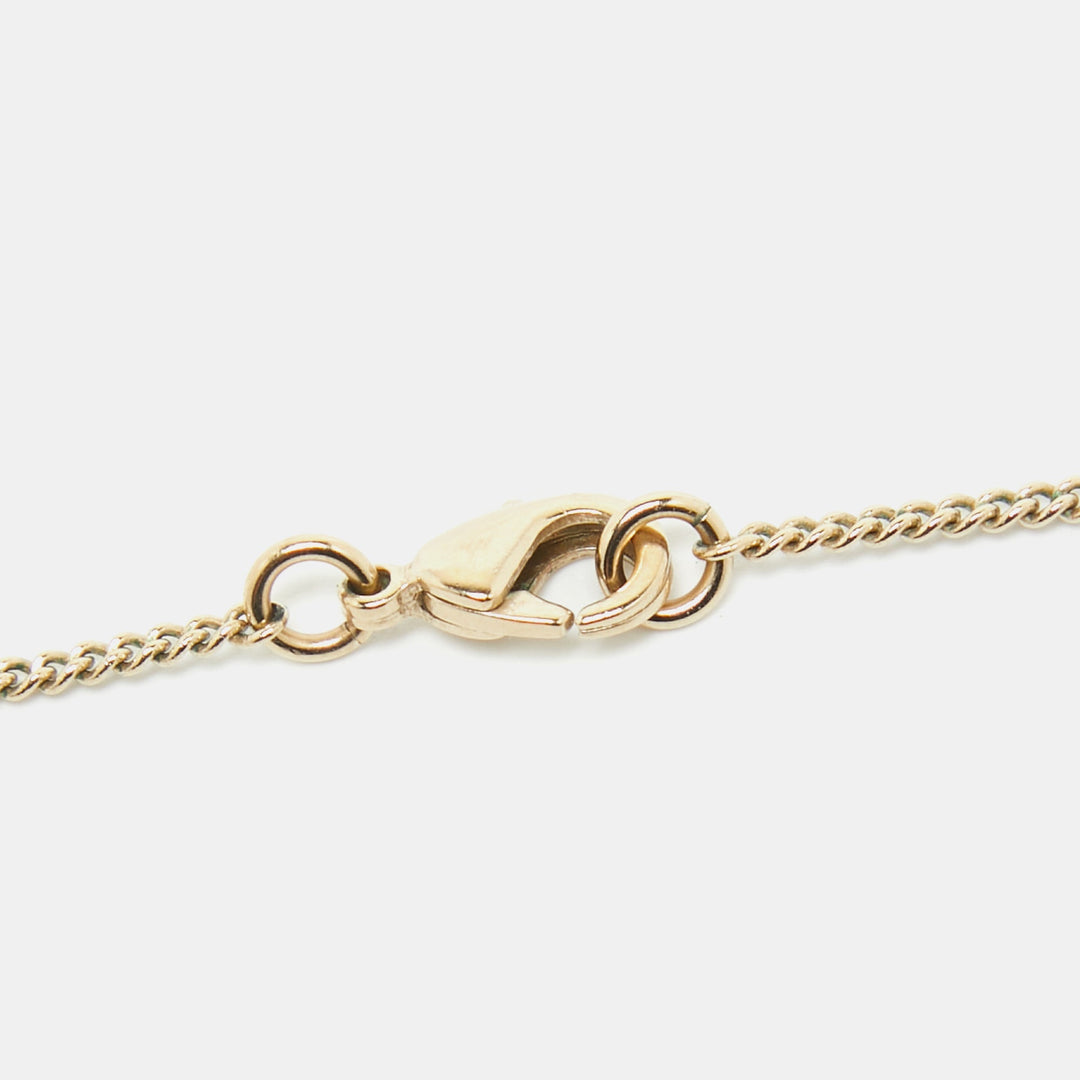 Chanel CC Crystals Gold Tone Necklace