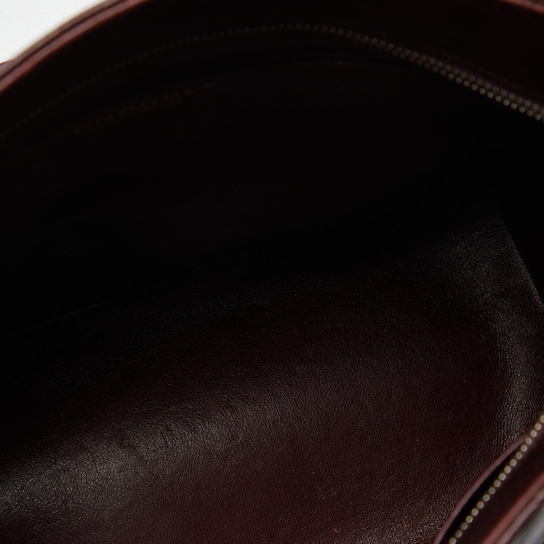 Chanel Burgundy Quilted Caviar Leather Medallion Tote