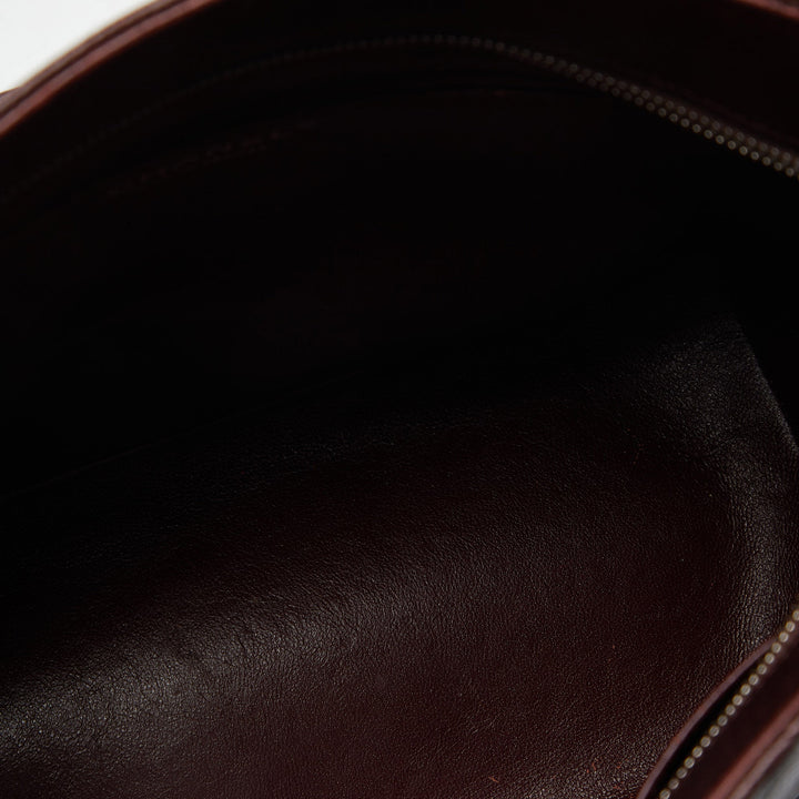 Chanel Burgundy Quilted Caviar Leather Medallion Tote
