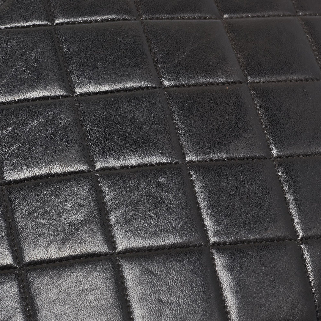Chanel Black Quilted Leather CC Square New Chain Bag