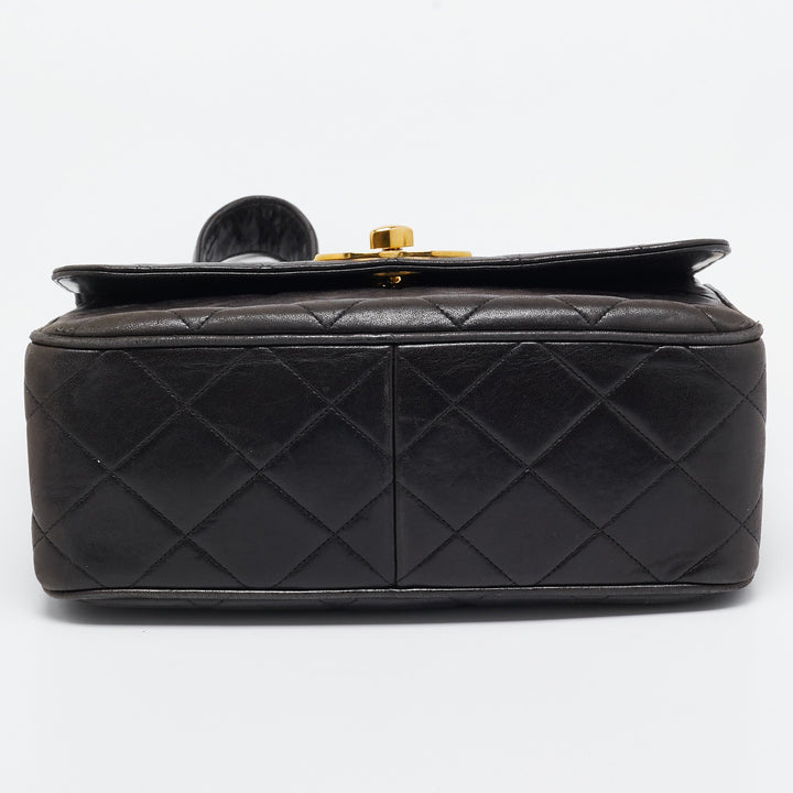 Chanel Black Quilted Leather CC Square New Chain Bag