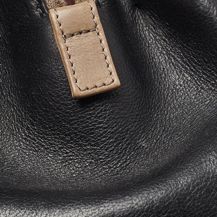 Chanel Black/Beige Quilted Leather Paris Dallas Chic Stitch Bag