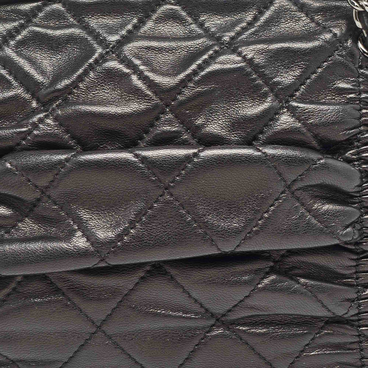 Chanel Black Quilted Leather Sharpei Frame Bag