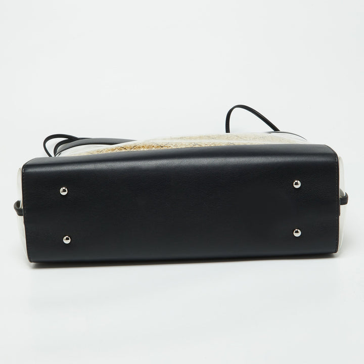 Chanel Black Leather and PVC 31 Shopping Bag