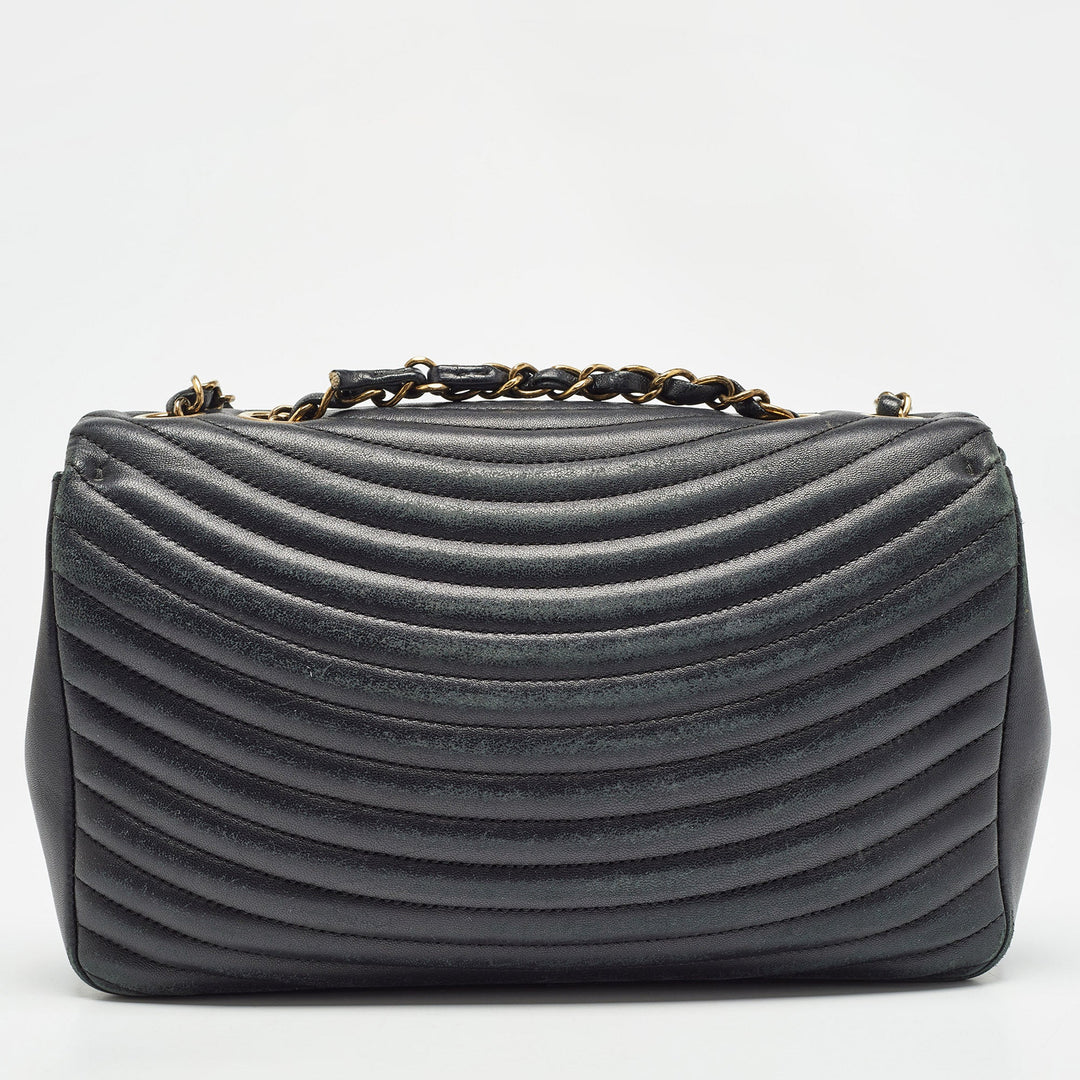 Chanel Black Quilted Leather Medium Pagoda New Bag