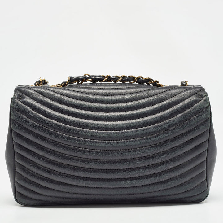 Chanel Black Quilted Leather Medium Pagoda New Bag