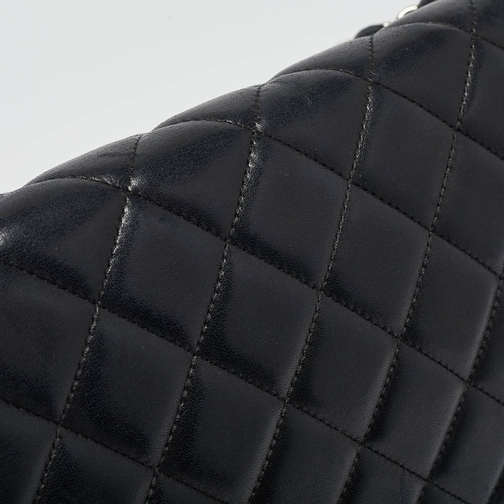 Chanel Black Quilted Leather Maxi Classic Single New Bag
