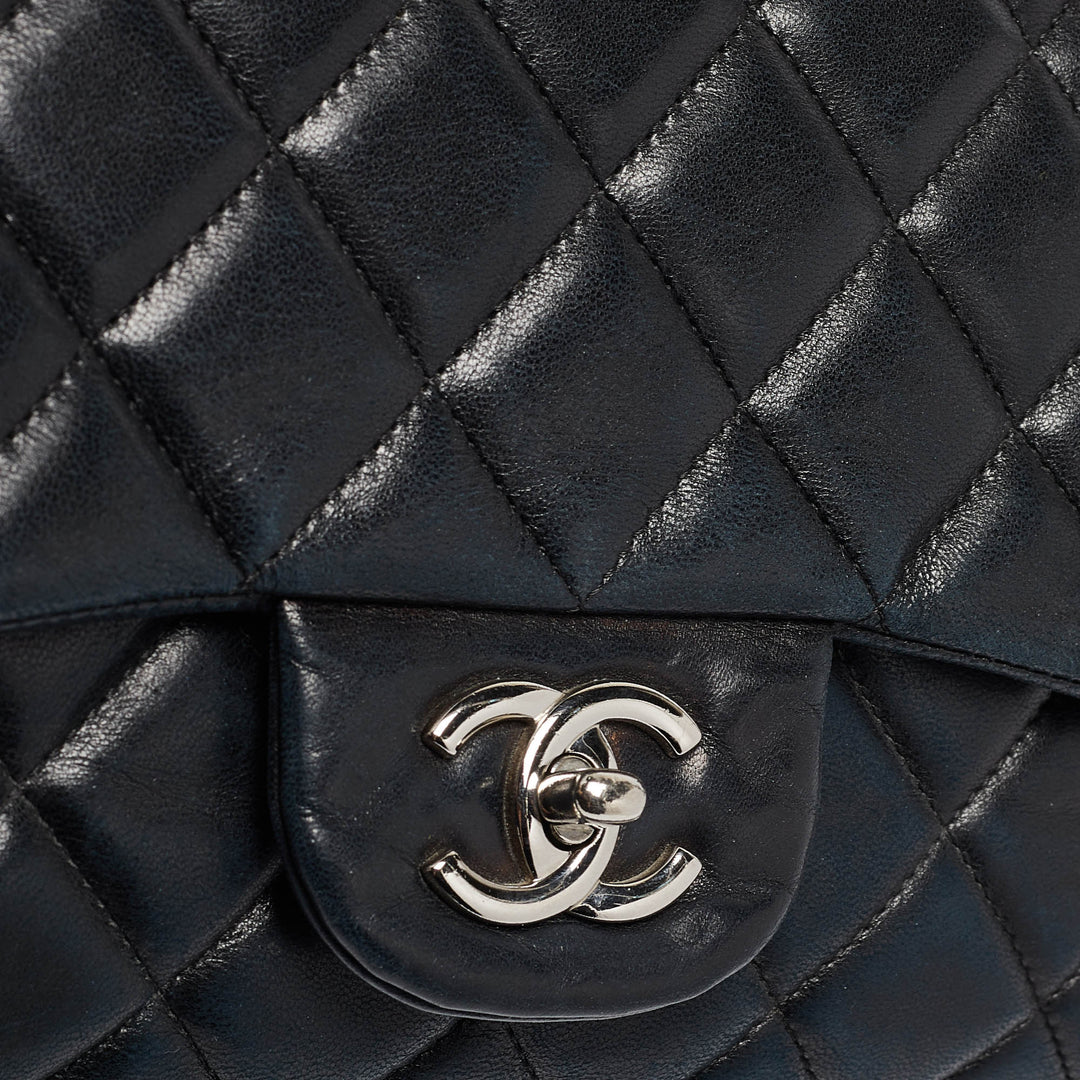 Chanel Black Quilted Leather Maxi Classic Single New Bag