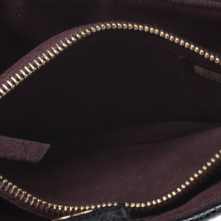 Chanel Black Quilted Caviar Leather CC Phone Pouch