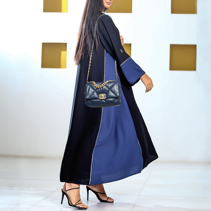 Chanel Blue Quilted Leather Medium 19 New Bag