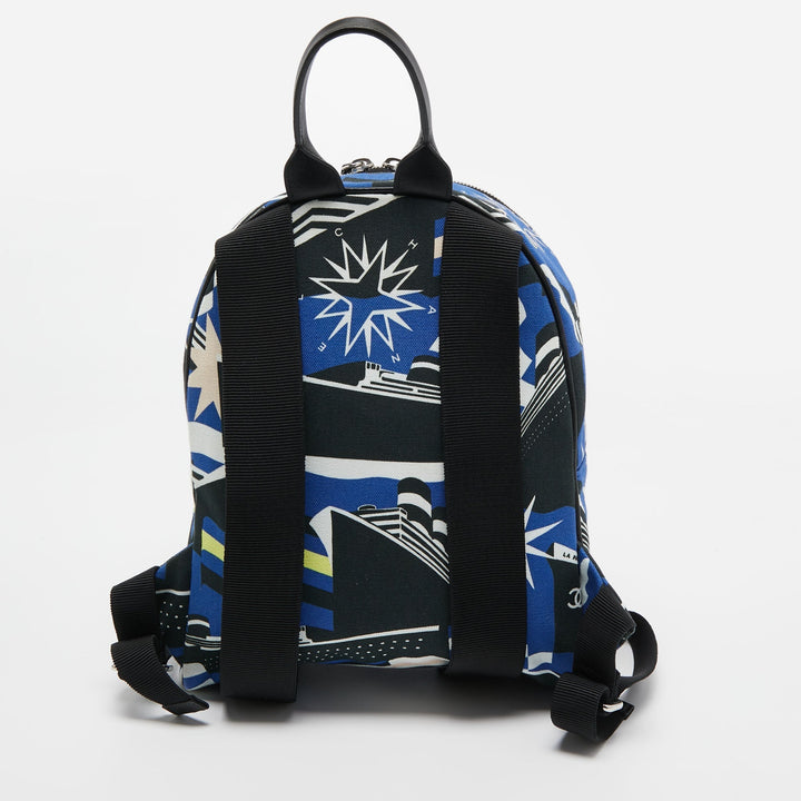 Top Quality Chanel Multicolor Printed Canvas La Pausa Bay Backpack