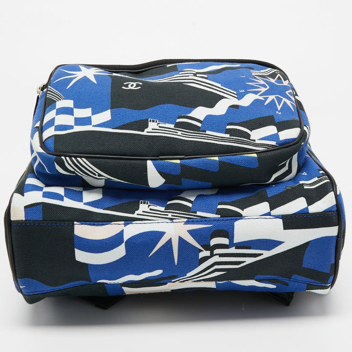 Top Quality Chanel Multicolor Printed Canvas La Pausa Bay Backpack