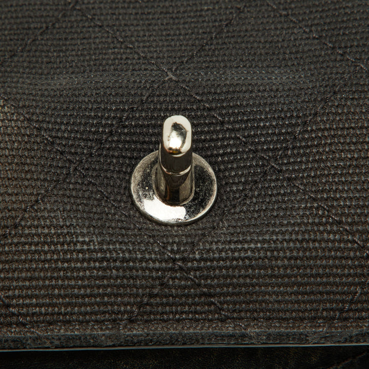 Chanel Black Quilted Canvas and Leather CC New Shoulder Bag