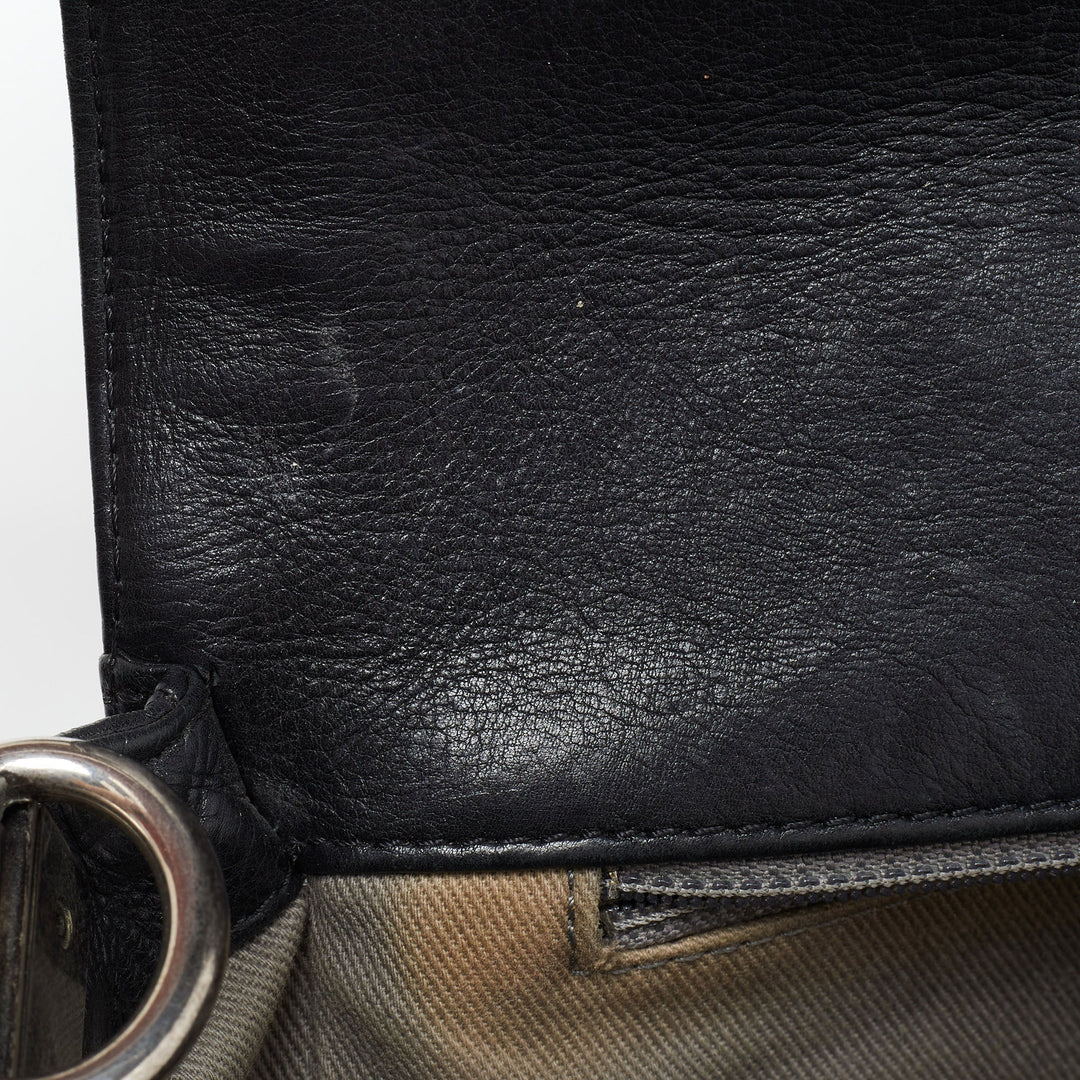 Chanel Black Quilted Patent Leather Medium Boy Bag