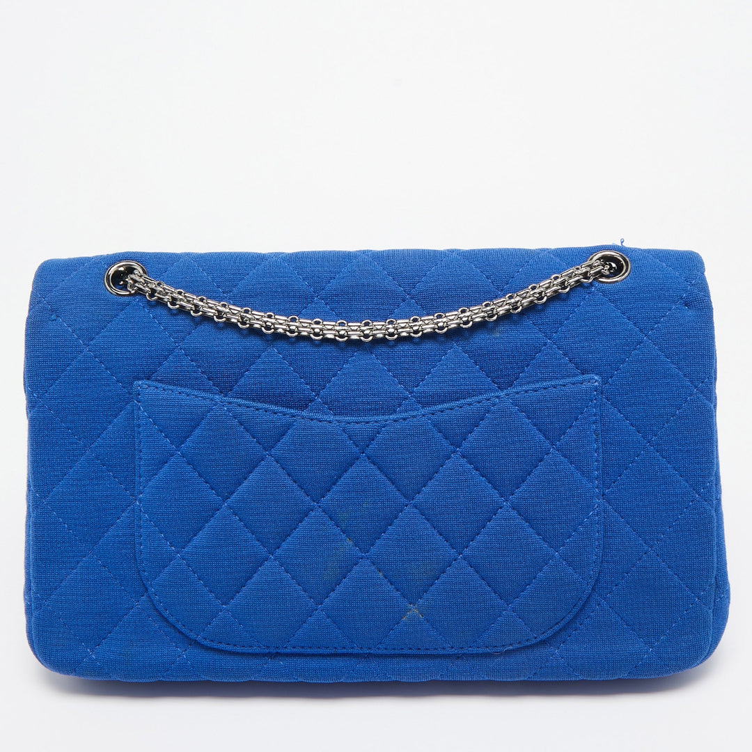 Chanel Blue Jersey Classic 227 Reissue 2.55 New Bag