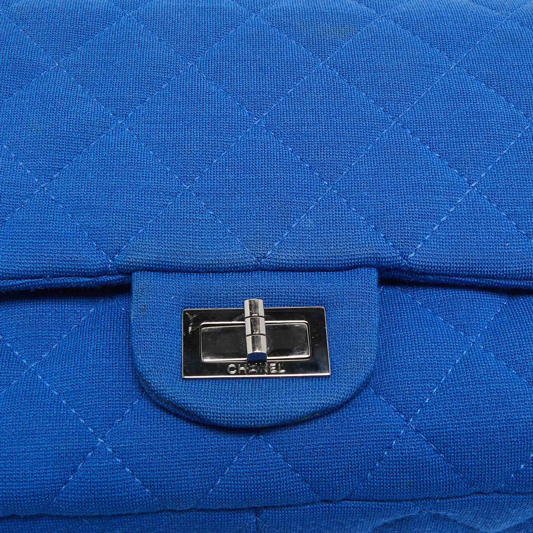 Chanel Blue Jersey Classic 227 Reissue 2.55 New Bag