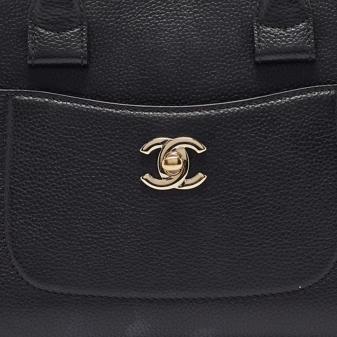 Chanel Black Leather Mini Neo Executive Tote