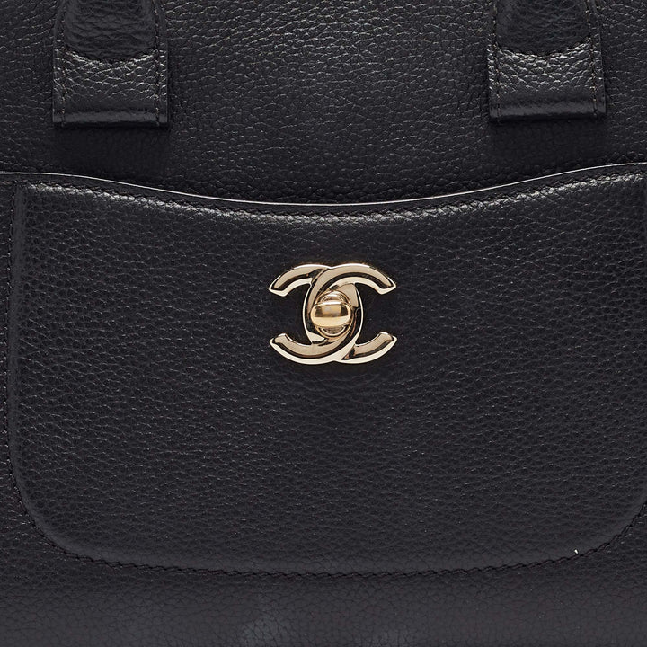 Chanel Black Leather Mini Neo Executive Tote
