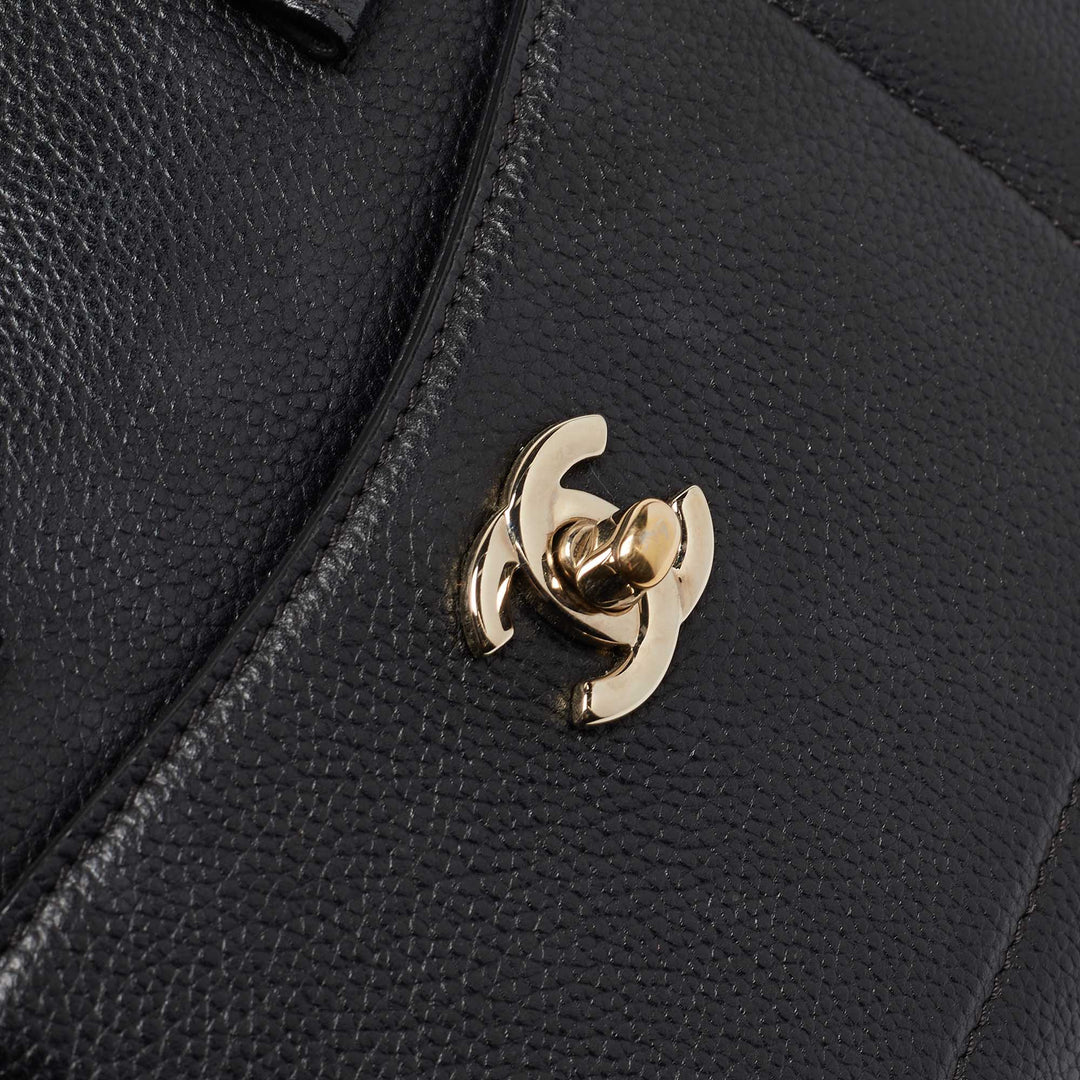 Chanel Black Leather Mini Neo Executive Tote