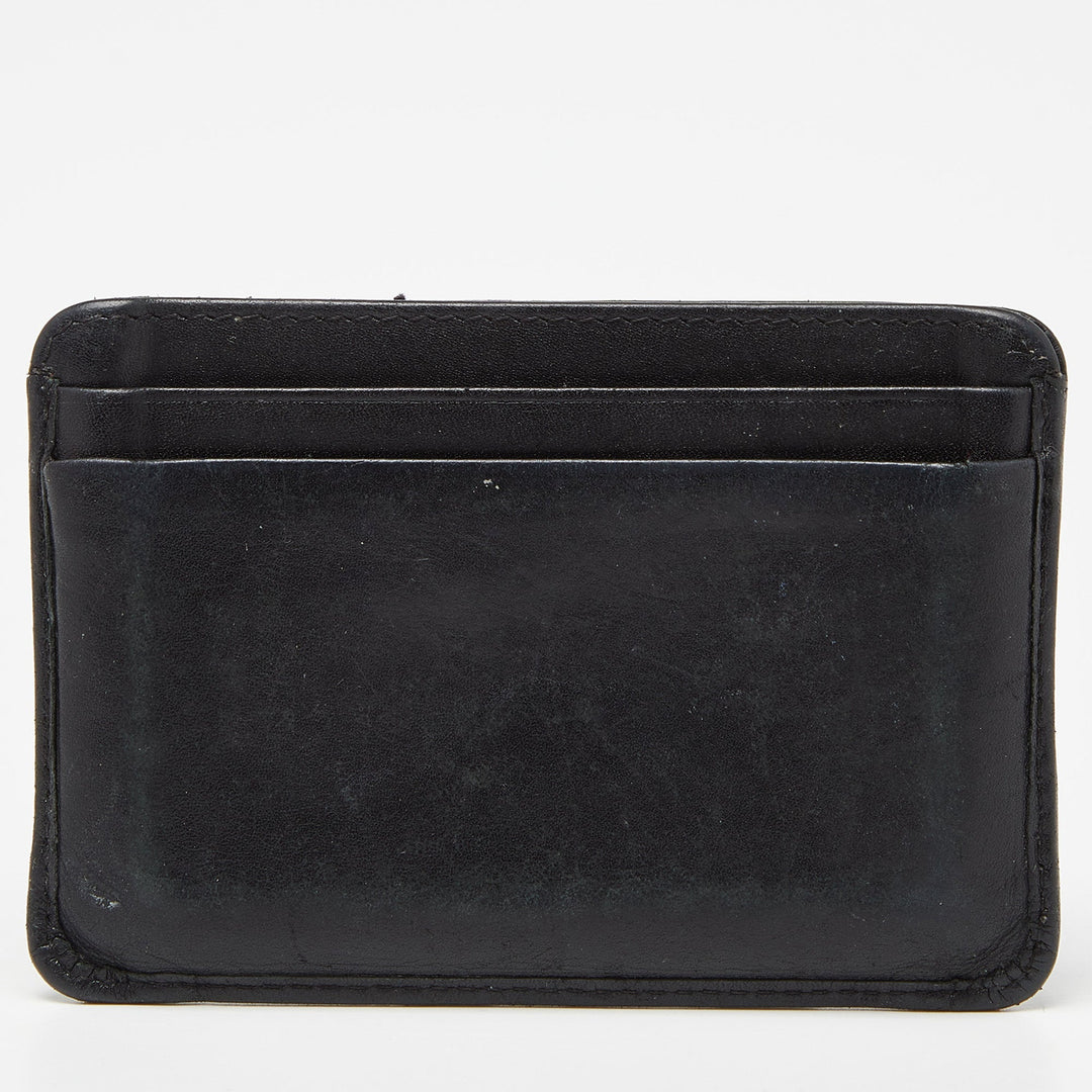 Top Quality Chanel Black Quilted Leather Cambon Ligne Card Holder