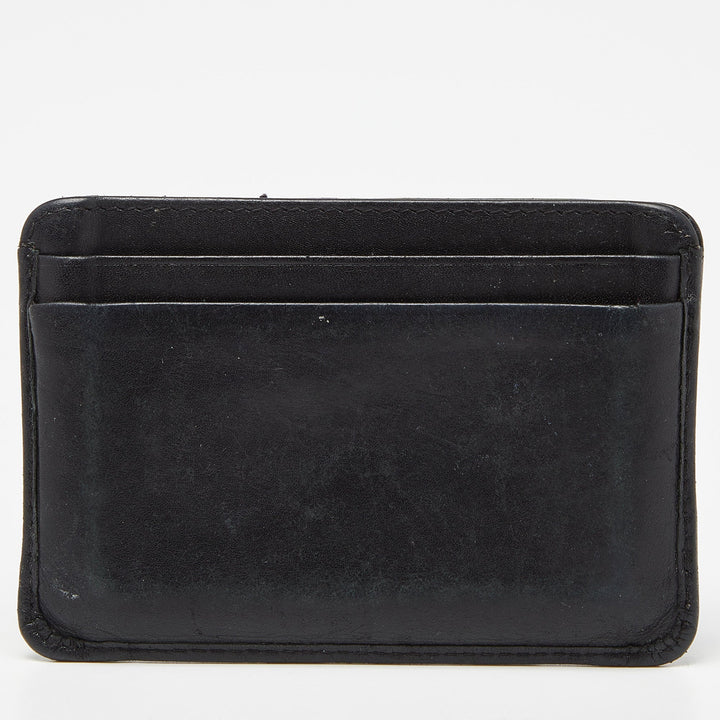 Top Quality Chanel Black Quilted Leather Cambon Ligne Card Holder