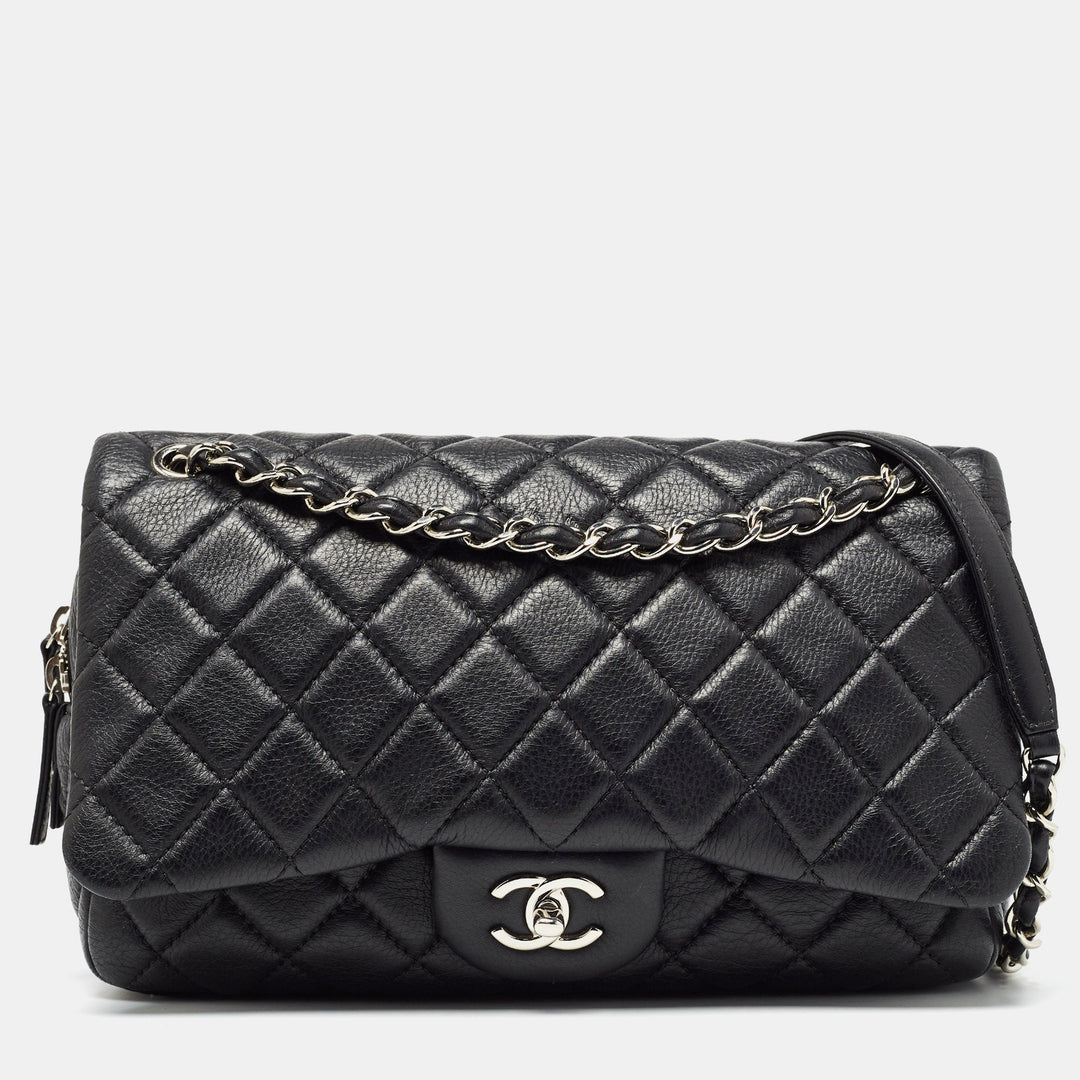Chanel Black Quilted Leather Easy New Bag