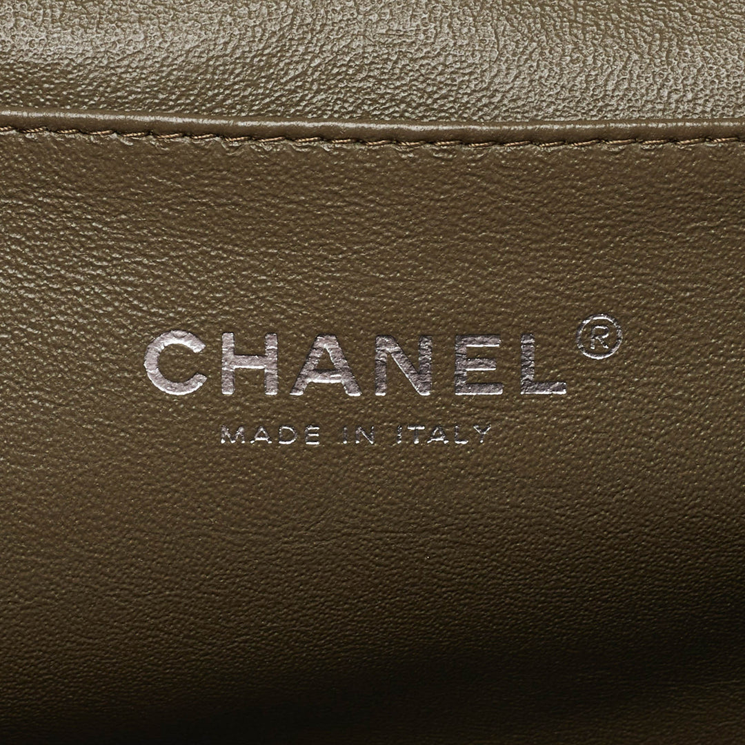 Chanel Olive Green Quilted Leather Chain New Bag