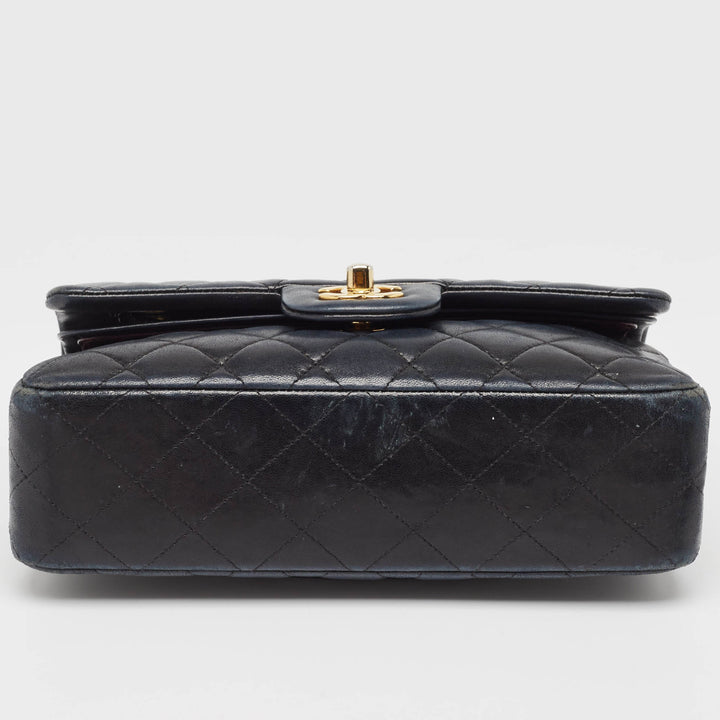 Chanel Black Quilted Leather Small Classic Double New Bag