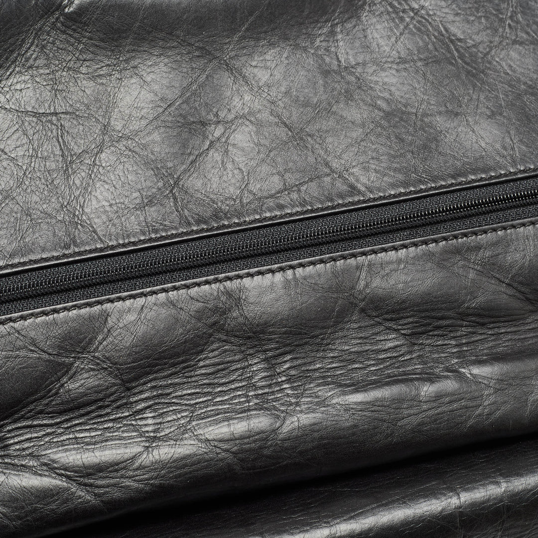 Chanel Black Quilted Aged Leather 227 Reissue 2.55 New Bag