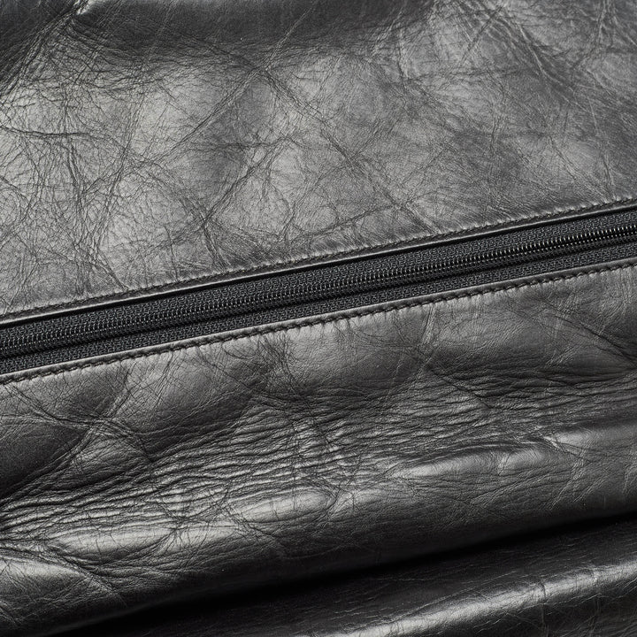 Chanel Black Quilted Aged Leather 227 Reissue 2.55 New Bag