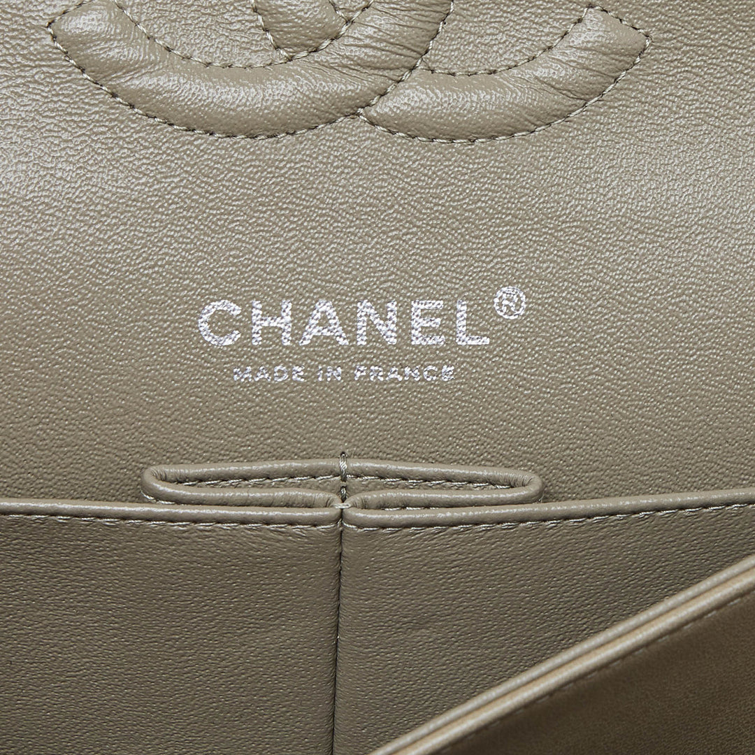 Chanel Avocado Green Quilted Leather Medium Classic Double New Bag