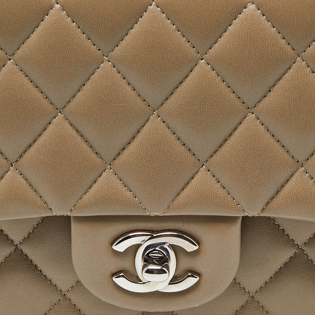 Chanel Avocado Green Quilted Leather Medium Classic Double New Bag