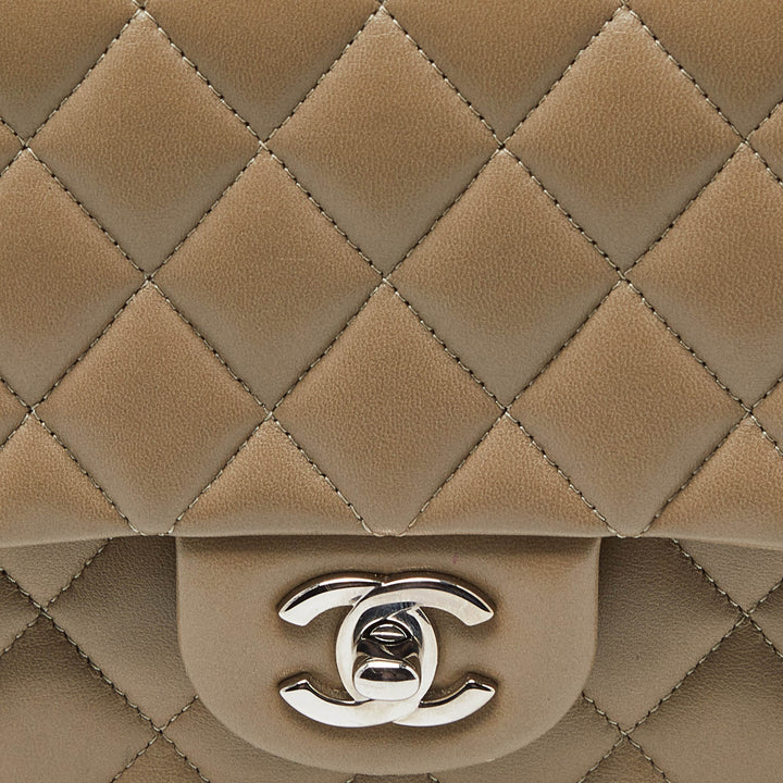 Chanel Avocado Green Quilted Leather Medium Classic Double New Bag