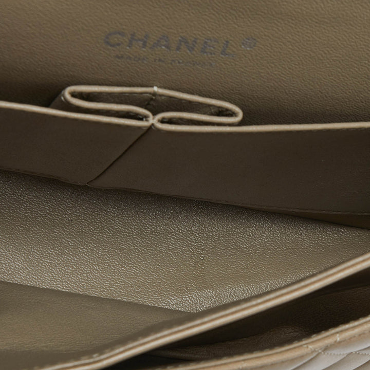 Chanel Avocado Green Quilted Leather Medium Classic Double New Bag