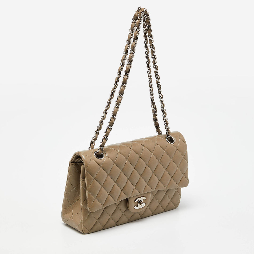 Chanel Avocado Green Quilted Leather Medium Classic Double New Bag