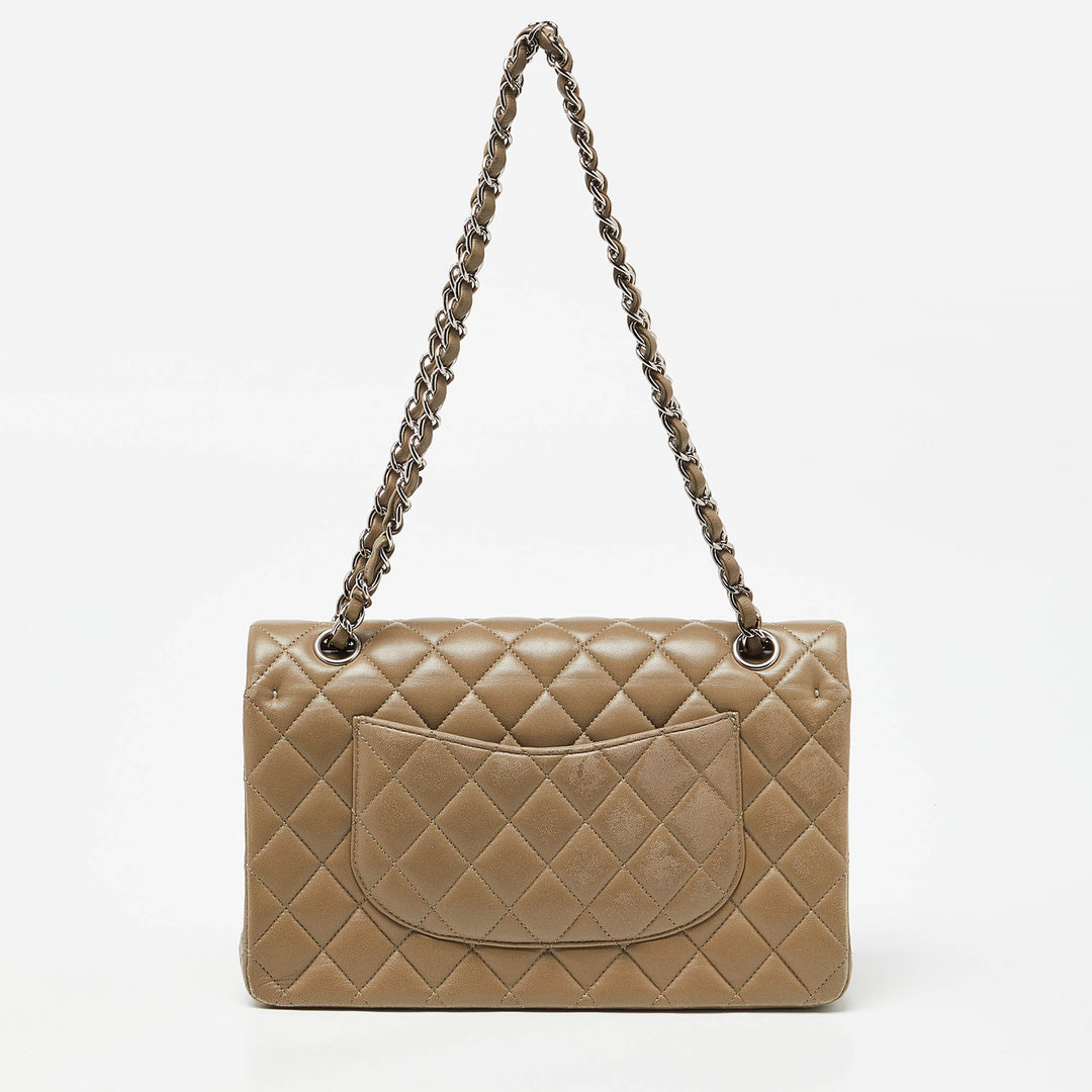 Chanel Avocado Green Quilted Leather Medium Classic Double New Bag