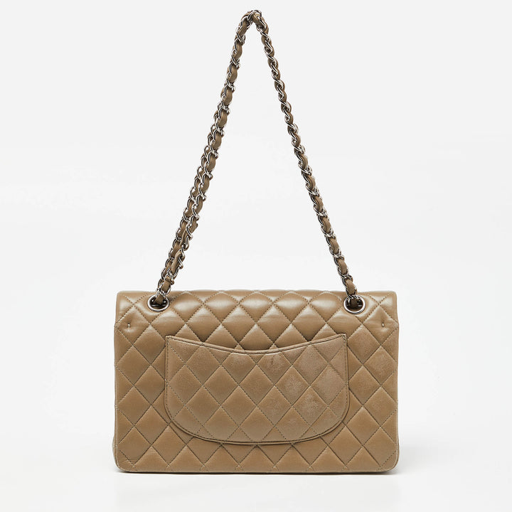 Chanel Avocado Green Quilted Leather Medium Classic Double New Bag