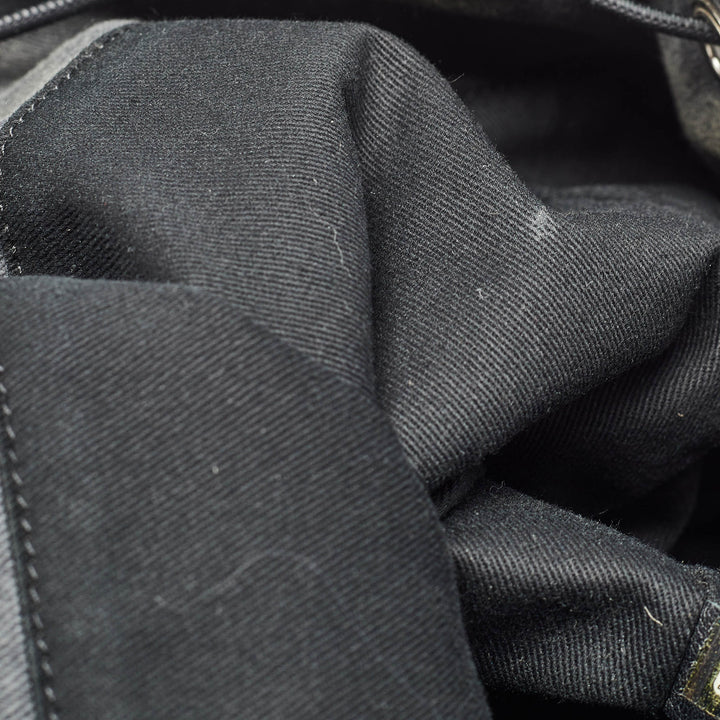 Top Quality Chanel Dark Grey Denim Sequins Deauville Backpack