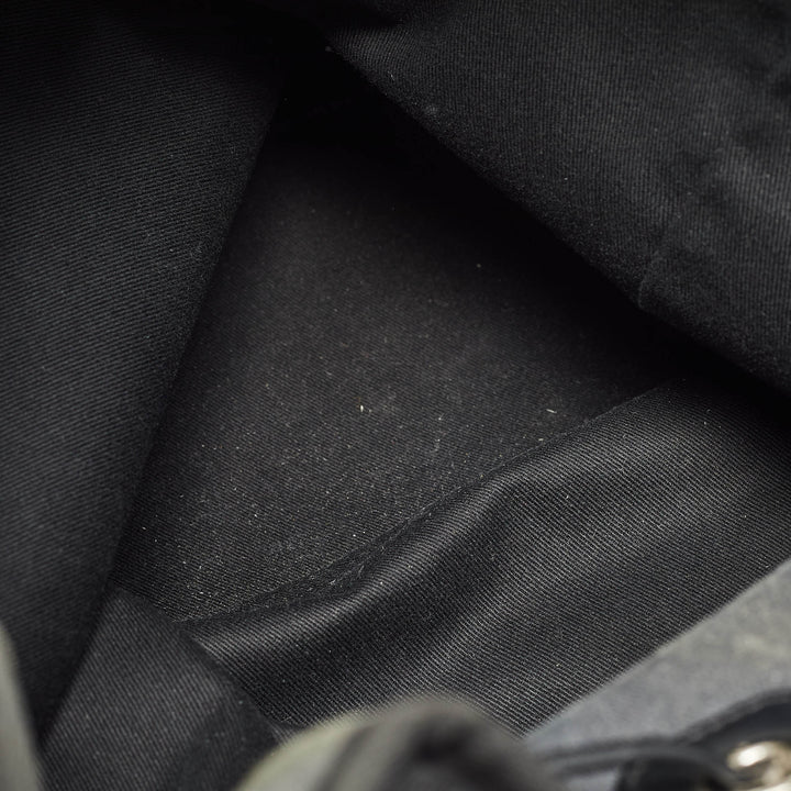 Top Quality Chanel Dark Grey Denim Sequins Deauville Backpack
