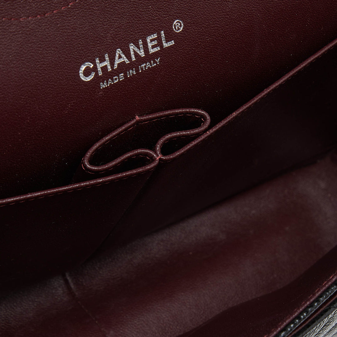 Chanel Black Caviar Quilted Leather Jumbo Classic Double New Bag