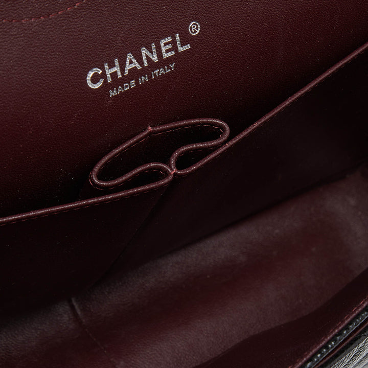 Chanel Black Caviar Quilted Leather Jumbo Classic Double New Bag
