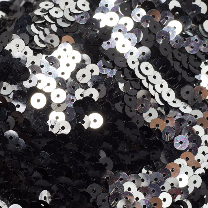 Chanel Black/Silver Sequins New Bag