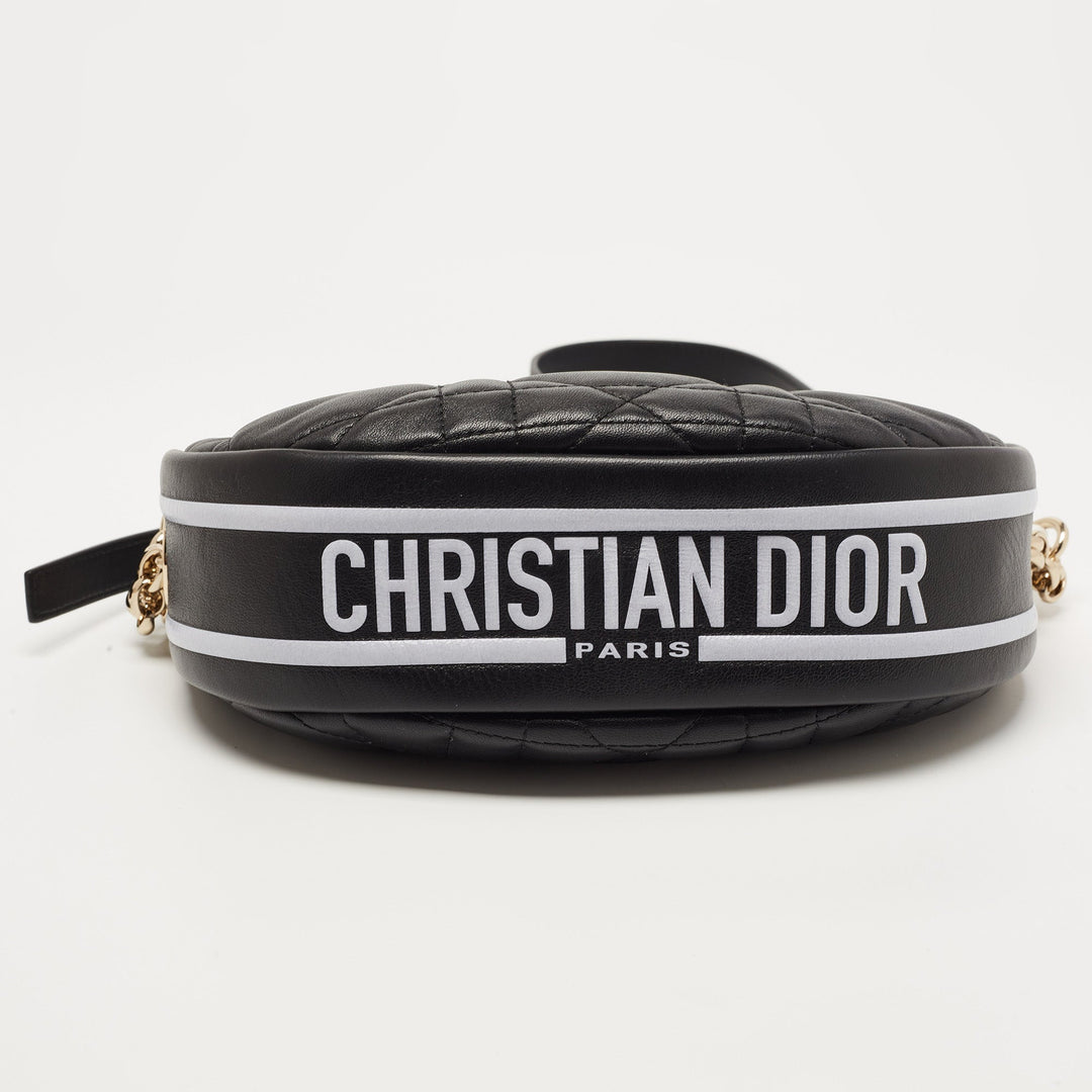 Top quality Dior Black Cannage Leather Small Vibe Hobo