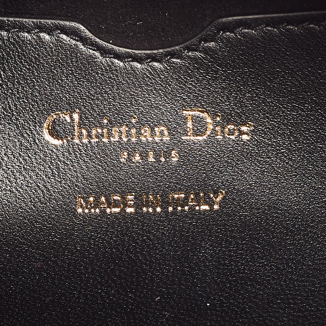 Top quality Dior Black Cannage Leather Small Vibe Hobo