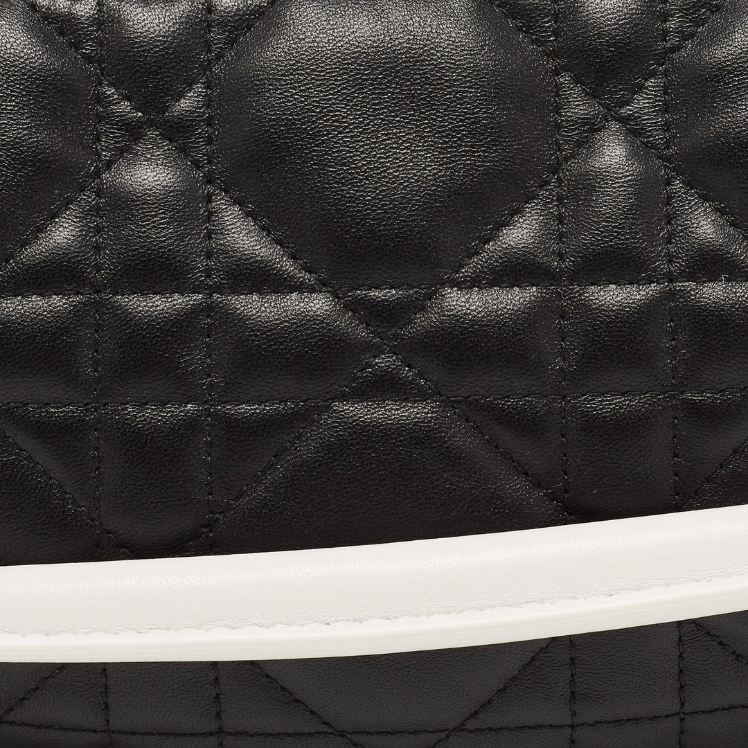 Top quality Dior Black Cannage Leather Small Vibe Hobo